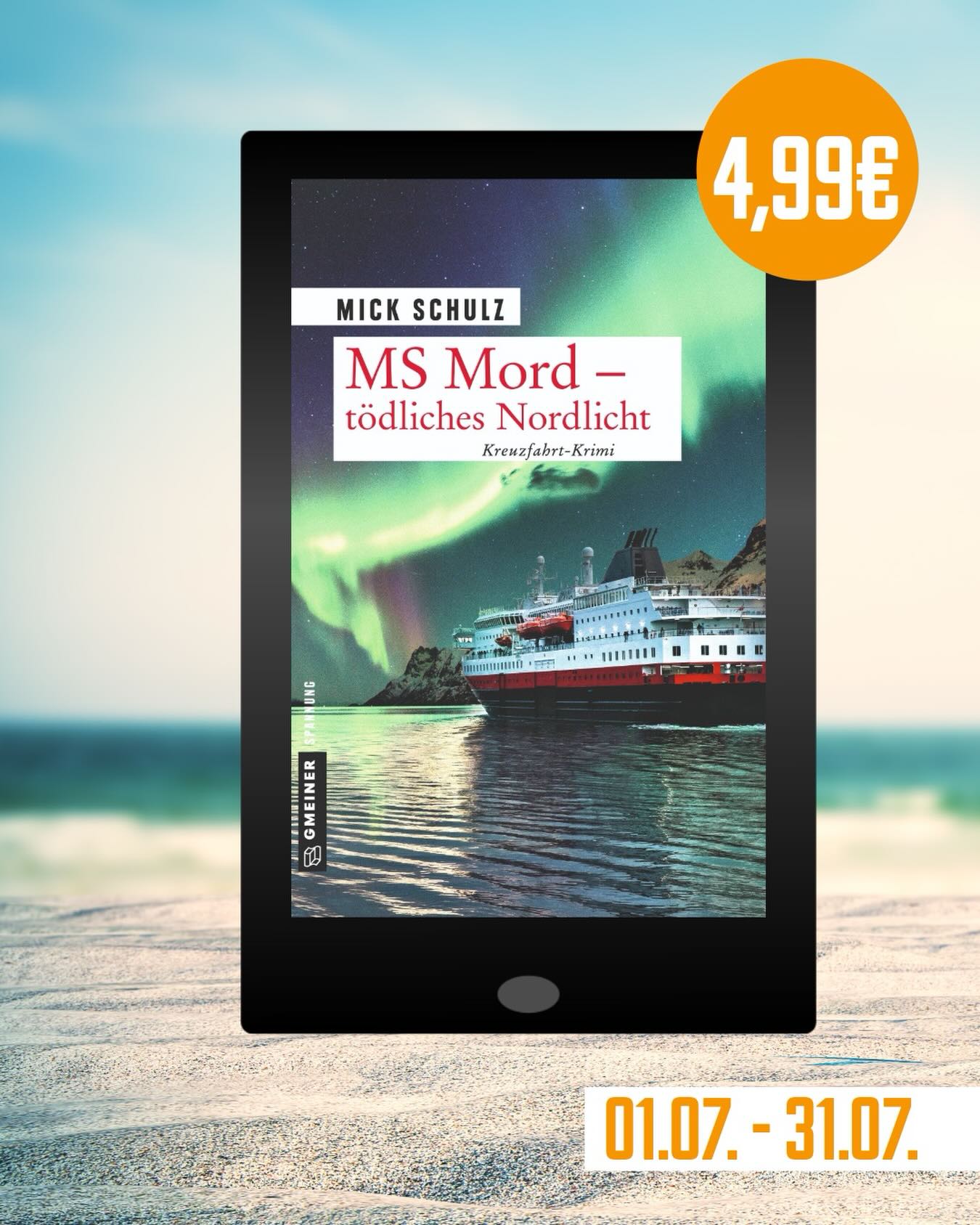 Ab morgen ist der zweite Band der MS-Mord von Mick Schulz „Tödliched Nordlicht“ als eBook im Pricing. Die „Norwegian Legend“ nimmt Kurs aufs Nordkap. Doch an Bord herrscht nicht nur Urlaubsstimmung. Eine Serie mit außergewöhnlichem Setting und die perfekte Sommerlektüre. #gmeinerverlag #krimi #kreuzfahrt #literaturagenturlh